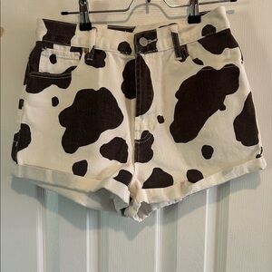 Cow Print Women's Shorts